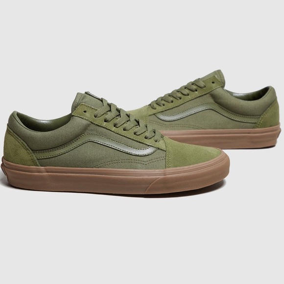 vans authentic green army